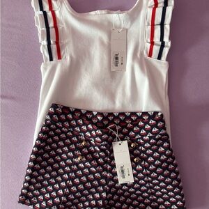 Janie and Jack Navy Sailboat Print Shorts